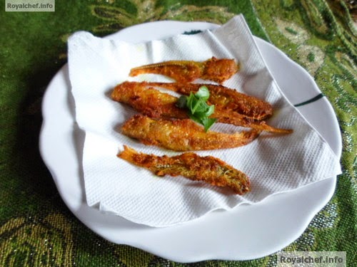 A recipe for delicious fried Mandeli fish known as Anchovies in English