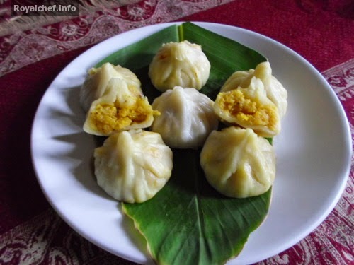 Mango-Cocunut Modak A Maharashtrian speciality recipe for Modak using Cocunut and Mango