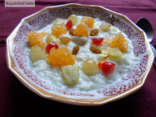 Fruit Sevai An Indian Dessert dish of Delicious Fruit Sevai