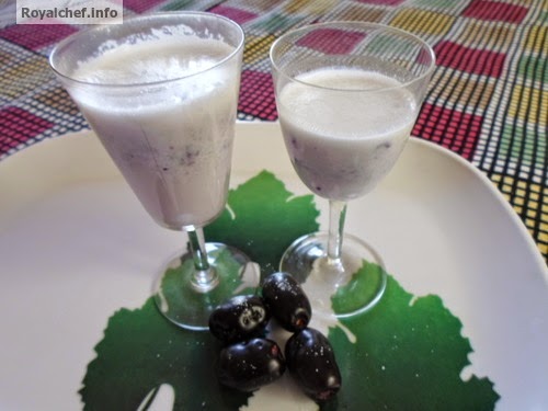 A simple recipe for Black Plum (Jamun) Milk Shake