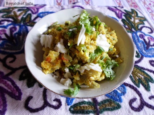 Recipe for Cheese Egg Bhurji An Indian Cheese and Egg preparation