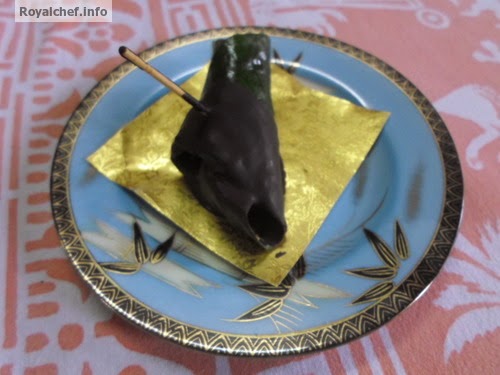 Chocolate Betel Leaf Paan Paan prepared using Chocolate