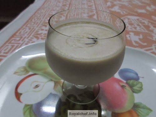 Chikoo Milkshake with Chocolate flavor Homemade Chikoo Milkshake with Chocolate flavor