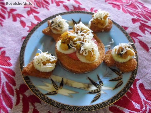 Prawns Toast A crispy dish of Prawns Toast