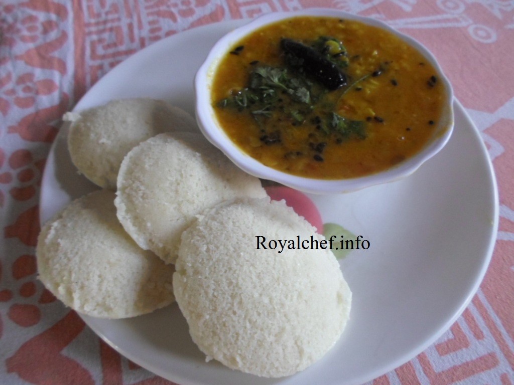 Simple Recipe for Rice Idli Royal Chef Sujata
