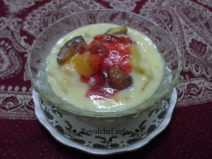 Fruit Custard Pudding - Marathi