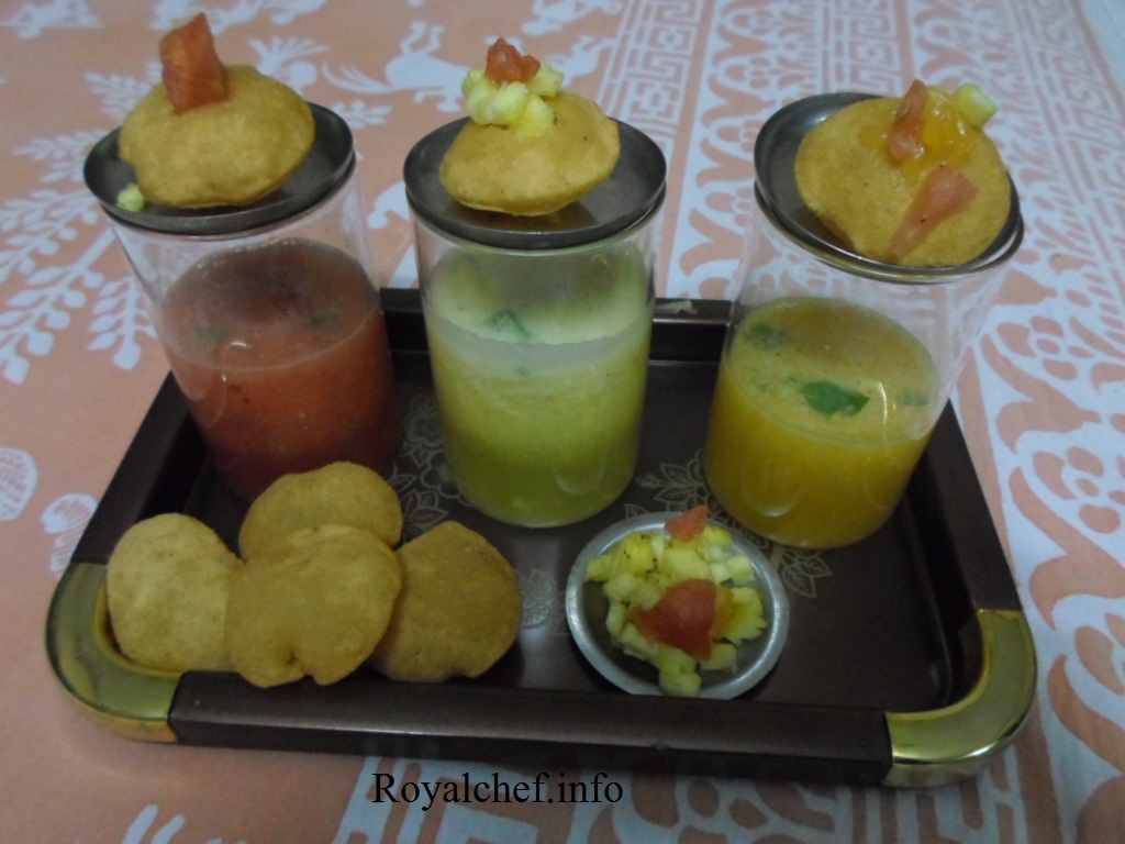 Fruit Varient of the Pani Puri