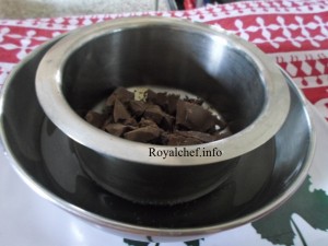 Chocolate Double Boiling Method for making Chocolates