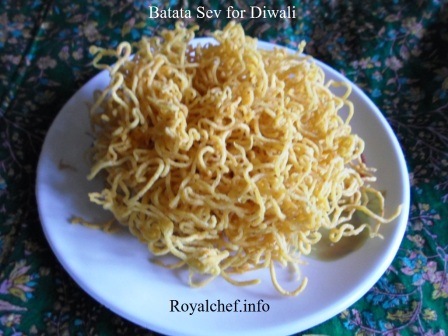 Potato Sev for Diwali