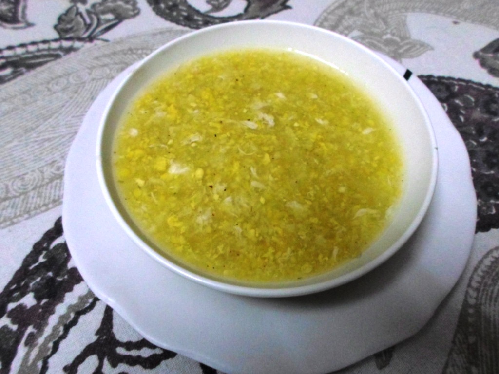 Egg Sweet Corn Soup