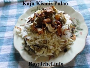 Cashew nuts and Raisins Pulao