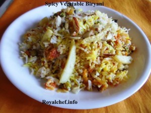 Delicious and Spicy Vegetable Biryani