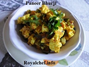 Paneer or Indian Cottage Cheese Vegetable dish