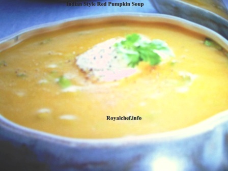 Simple Indian Style Red Pumpkin Soup