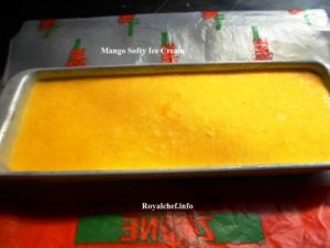 Homemade Mango Softy Ice Cream 