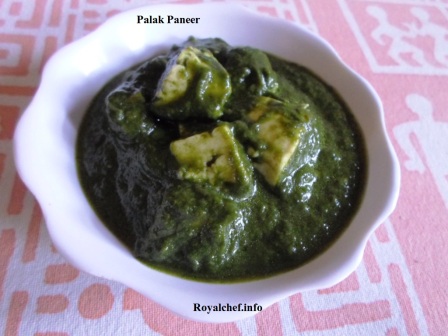Tasty Palak Paneer