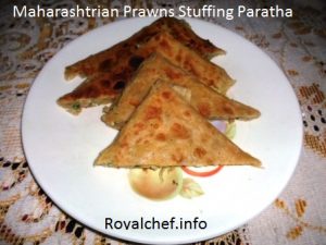 Konkani Prawns Stuffing Paratha