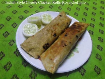 Tasty Indian Style Cheese Kathi Chicken Rolls