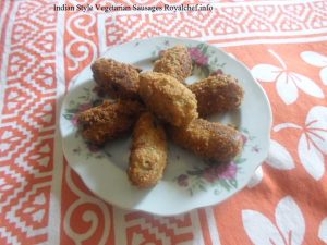 Crisp and tasty Vegetarian Sausages