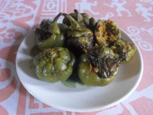 Stuffed Maharashtrian Capsicum 