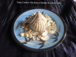 Tasty Cashew Nut Mawa Modak