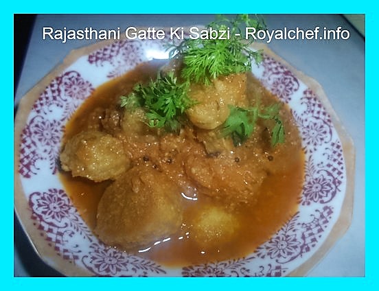 Rajasthani Gram Flour Sabzi