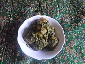 Potatoes in Mint Chatni