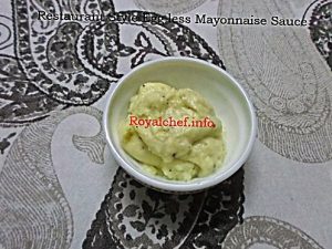 Homemade Mayonnaise Sauce Recipe 