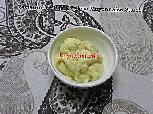 Homemade Mayonnaise Sauce Recipe