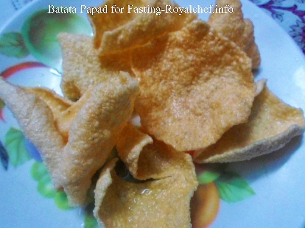 Batata Papad for Fasting