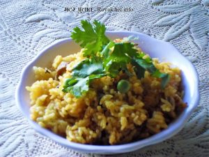 Maharashtrian Fresh Green Peas Pulao