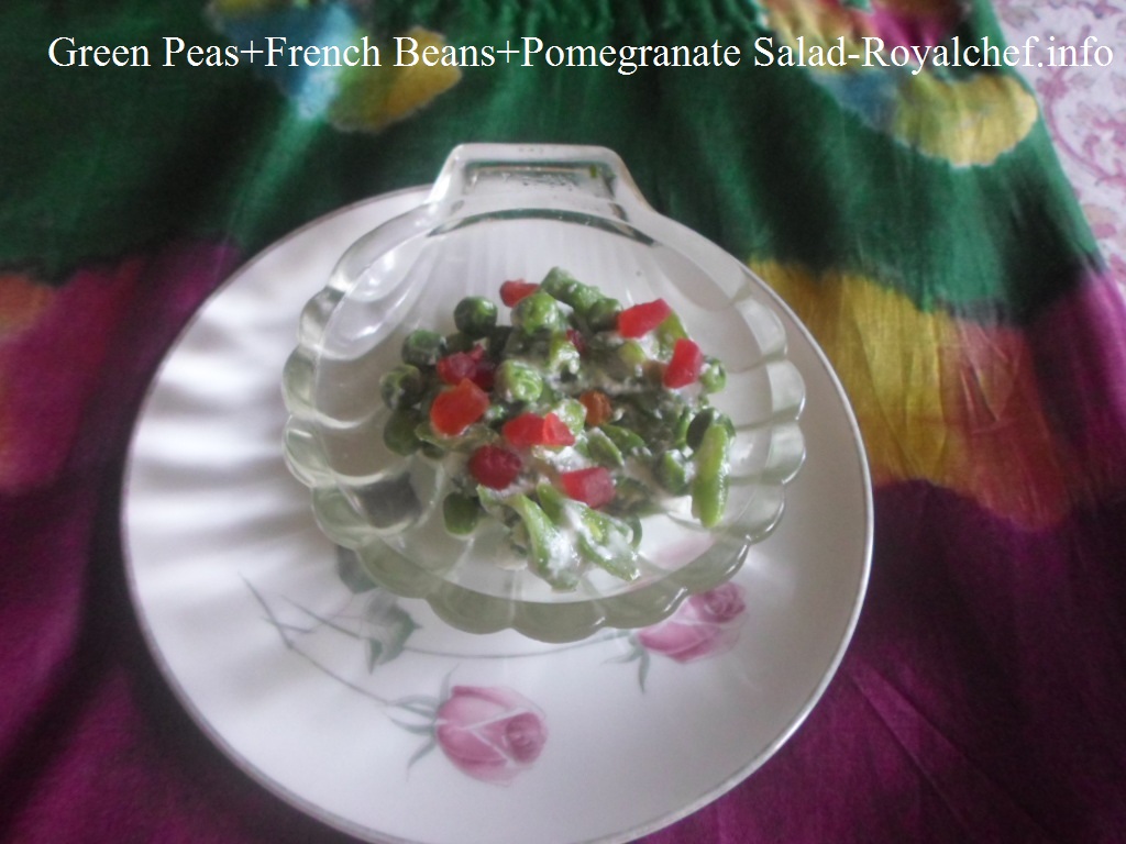 Green Peas French Beans Pomegranate Salad