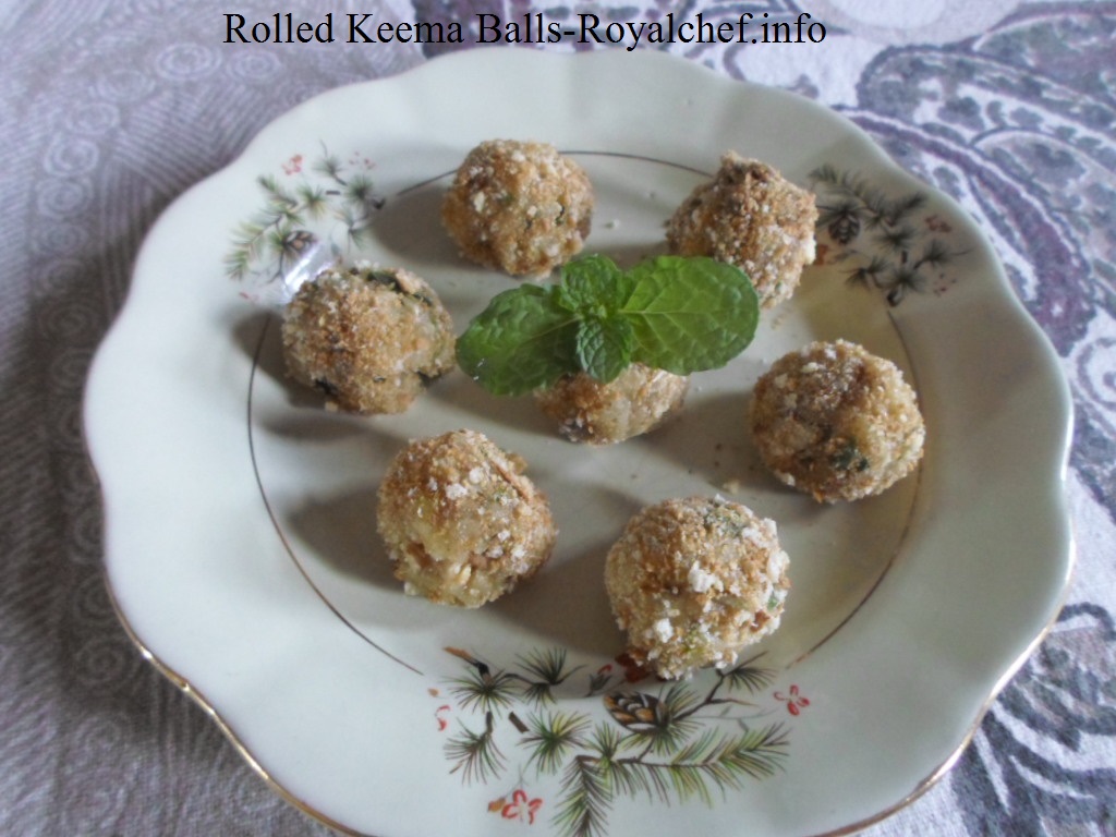 Crispy Rolled Keema Balls