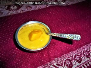 Sitaphal-Mango Rabdi