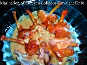 Marinating Chicken Lollipops