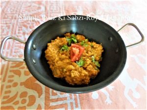 Onion Sabzi