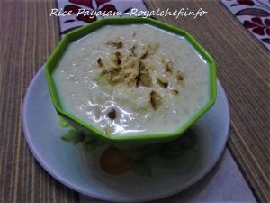 Traditional Rice Payasam