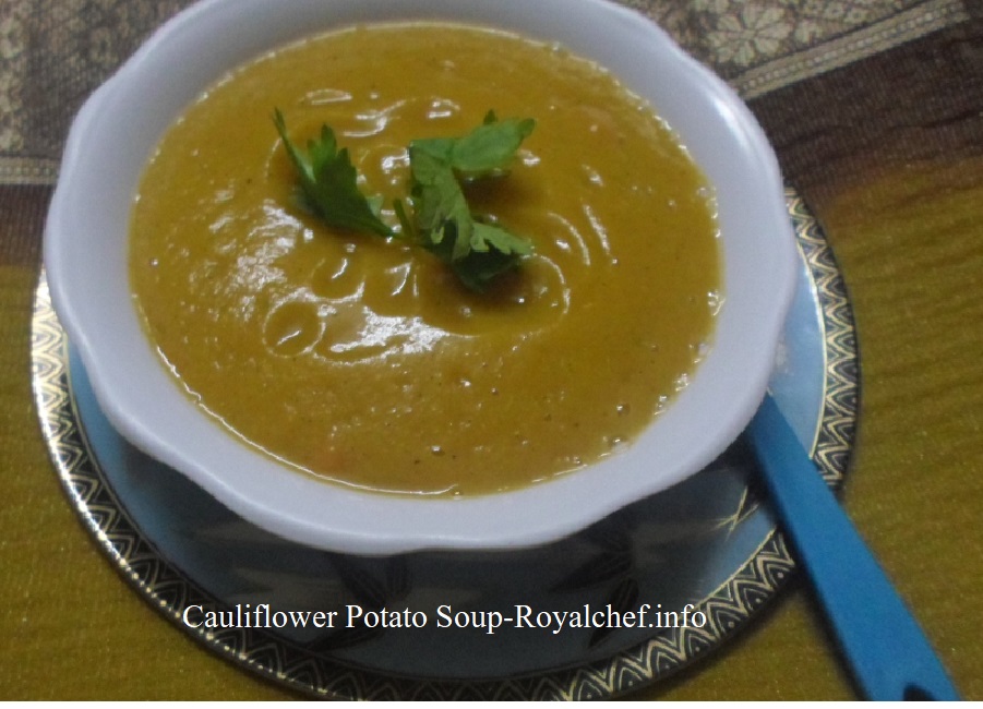 Cauliflower Batata Soup