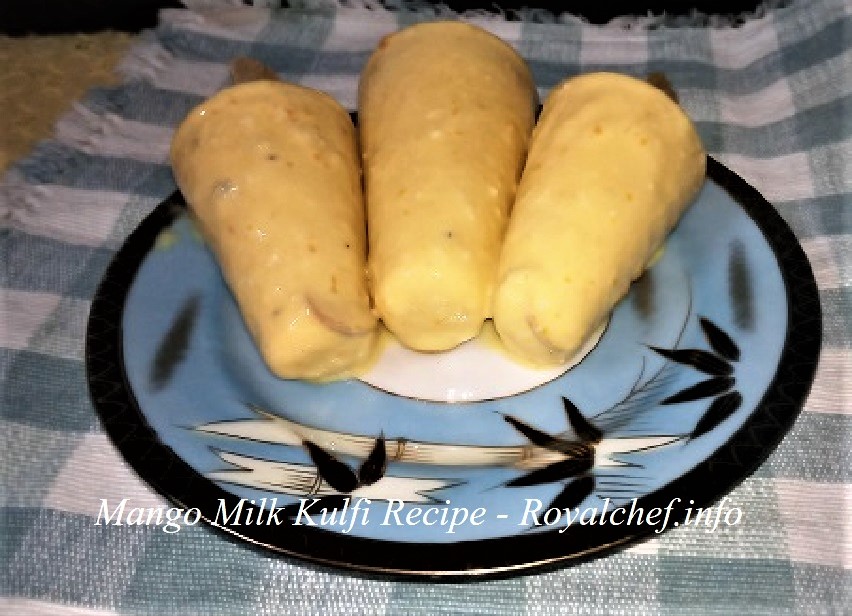 Delicious Mango Milk Kulfi