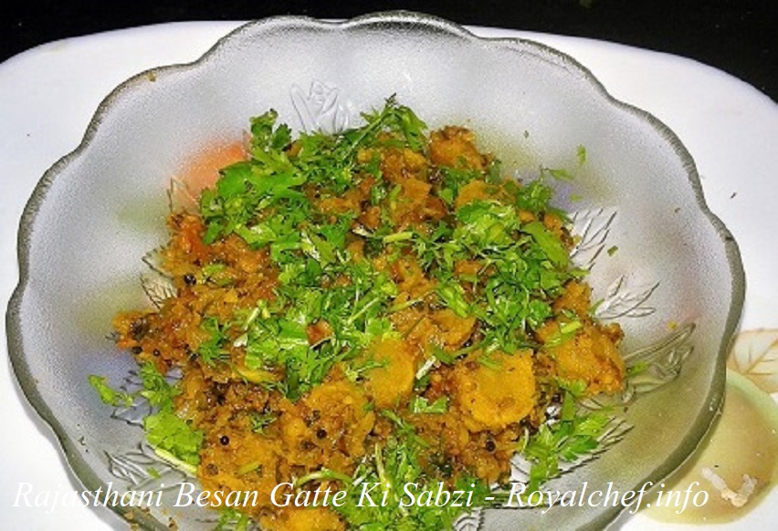 Rajasthani Besan Gatte Ki Sabzi Recipe