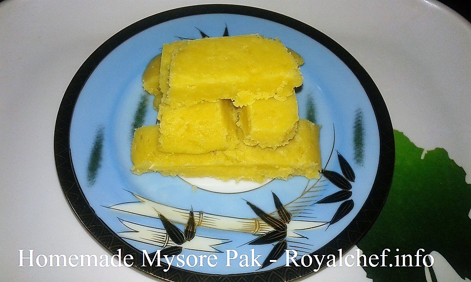 Homemade Mysore Pak