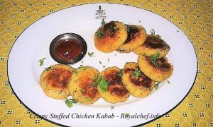 Crispy Stuffed Chicken Kabab