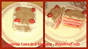 Make Surprise Cake in 5 Minutes 