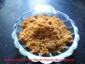 Maharashtrian Style Sesame SeedsChutney