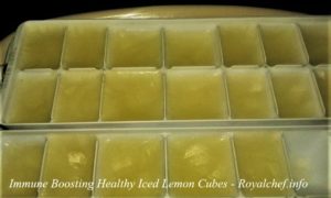 Iced Lemon Cubes