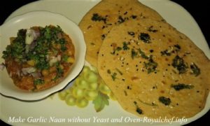 Make Garlic Naan without Yeast and Oven