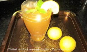 Chilled and Hot Lemonade Coffee 