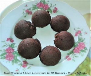 Homemade Mini Bourbon Choco Lava Cake In 10 Minutes 