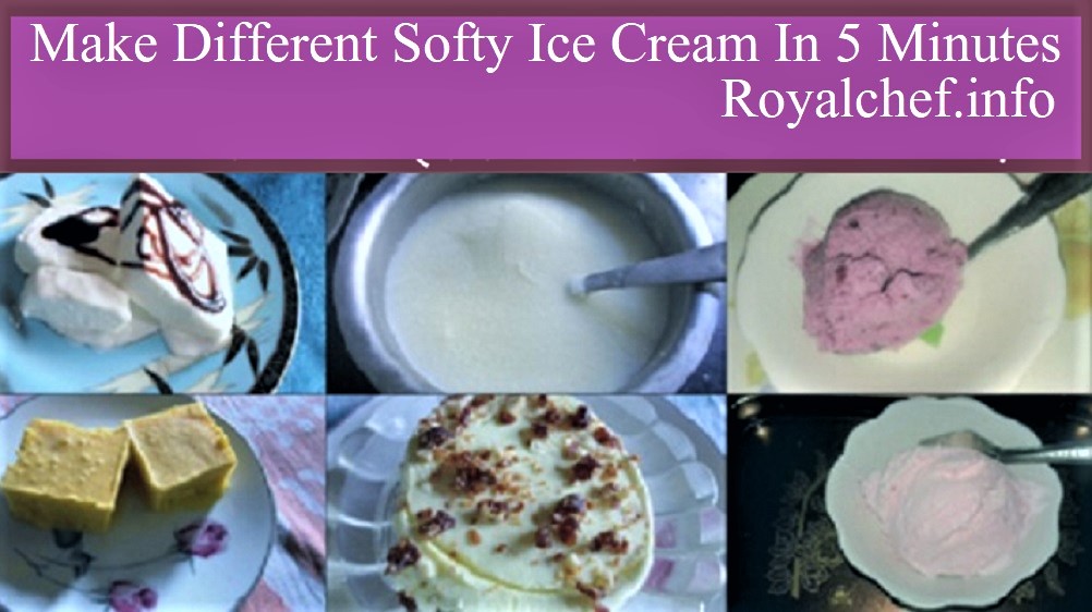 Make Different Softy Ice Cream In 5 Minutes in Marathi language