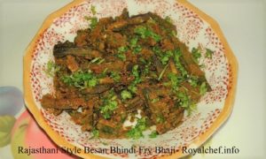 Rajasthani Style Spicy Crispy Besan Bhindi Fry Bhaji